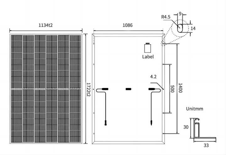 Black Frame Solar Panel 390W-410W High-Efficiency Monocrystalline Silicon PV Module for Residential Roof Solar Power Systems JXSOL
