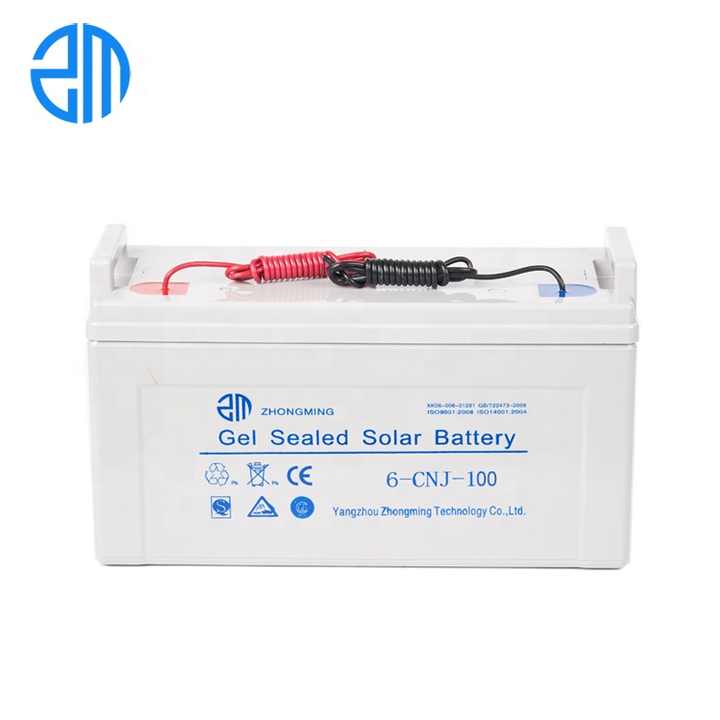 Deep Cycle AGM Storage Battery 12V 100Ah for Solar Energy Systems ZM SOLAR