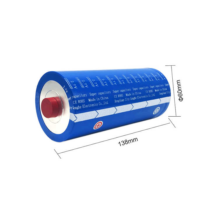 2.7V 100000F Rechargeable Battery Cell 25Ah 60Wh 5C 6C Rate 20000 Cycle Life for Energy Storage Solar Telecom GH