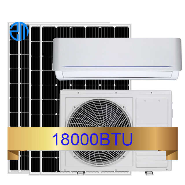 Solar Powered Air Conditioner 9000-24000BTU Cooling/Heating Household Mini Split System with 400W Solar Power for Home Use Zoomar Solar