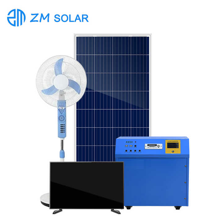 500W Off-Grid Portable Solar Power Generator Monocrystalline Silicon Panel Hybrid Inverter Home Energy Storage System ZM