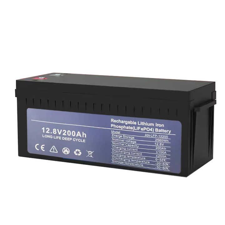 Lithium Iron Phosphate (LiFePO4) Battery Pack 8000 Cycle 12V 24V 200Ah 3 Years Warranty Solar Energy Storage Systems zhongming