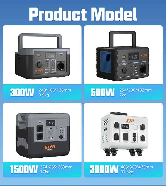 Portable Solar Power Station 300W LiFePO4 Battery for Outdoor Camping Travel with Pure Sine Wave Inverter SUG/OEM