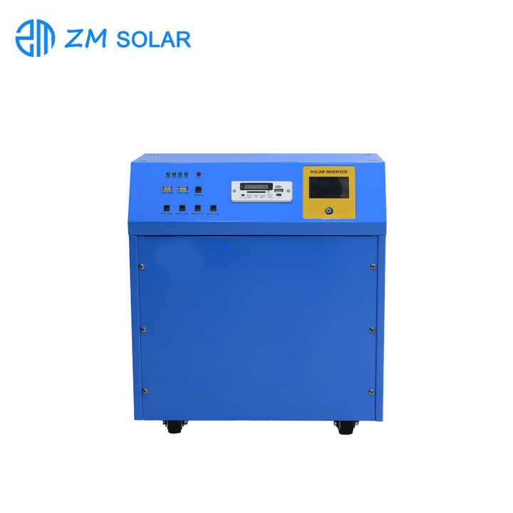 500W Off-Grid Portable Solar Power Generator Monocrystalline Silicon Panel Hybrid Inverter Home Energy Storage System ZM