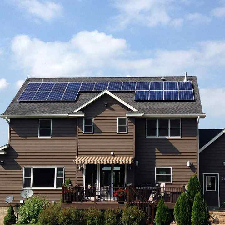 370W Mono Solar Panel Module 360W Half Cell High Efficiency for Home Power Systems ZHONGMING