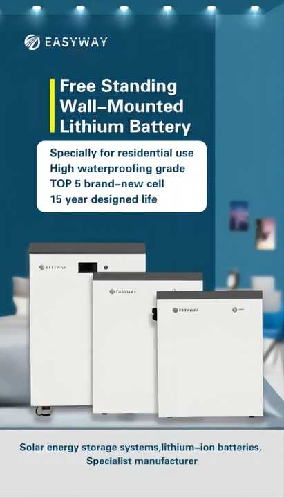 Home Power Wall Solar Lithium Ion LiFePO4 Battery 48V 100Ah 5kWh 10kW Off-Grid Hybrid Energy Storage System Easyway