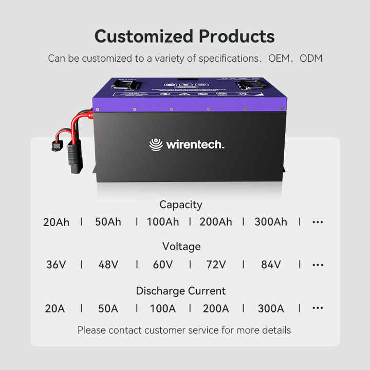 Customized 36V 48V 60V Lithium Battery 6000 Cycles Long Life for Electric ATVs UTVs Landmaster L3 L4 L5W L7 L7 Wirentech