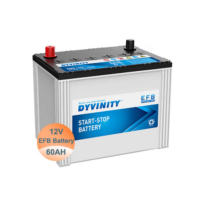 JIS 12V 60AH Car Start Auto Battery 75D23L 6-QTP-60 Engine-Specific MF Acid Lead Battery for Car 60ah Capacity High-Capacity Lead-Acid Battery for Automotive Starting Applications DYVINITY