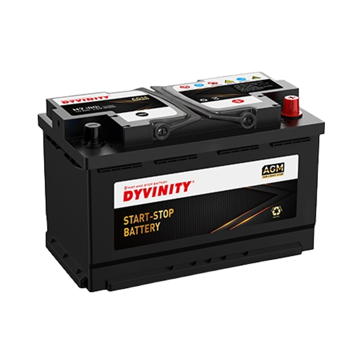 Lead Acid Battery 6-QTF-80 80Ah Capacity MF for Start Stop Vehicles DYVINITY