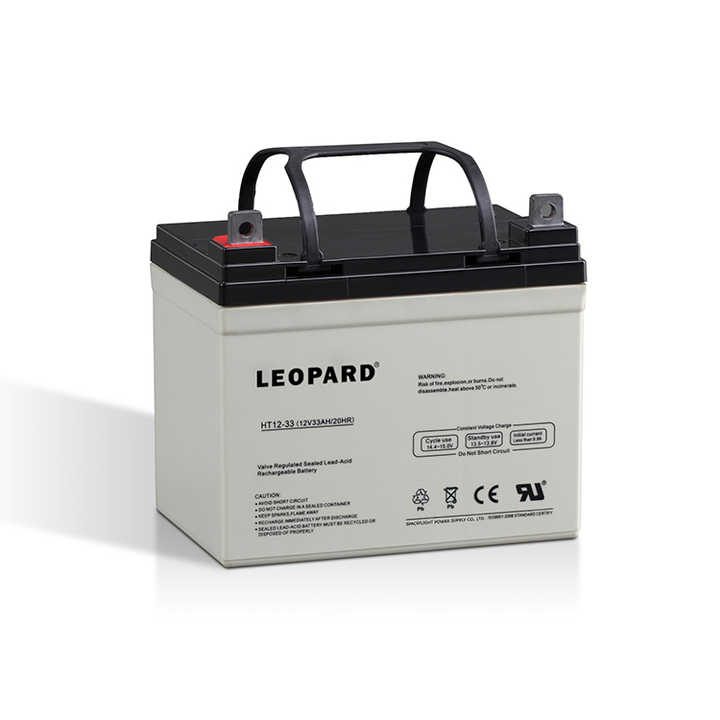 Rechargeable 12V 33Ah AGM Lithium Ion Battery Pack for UPS Solar Energy Storage Systems LEOPARD