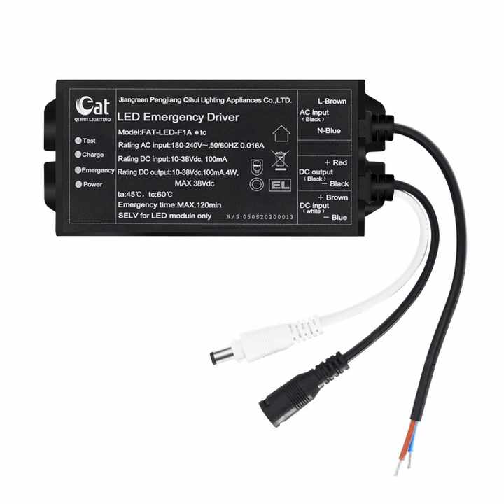 40W LED Panel Lamp Emergency Drive 2-hour Emergency Aluminum Shell Emergency Power Supply Output DC 10-38V Qihui