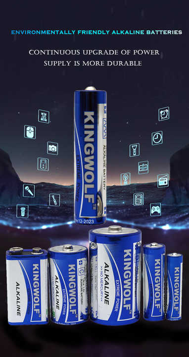 Alkaline Battery AAA LR03 1.5V Super High Capacity Long Life for Toys Power Tools Home Appliances Kingwolf/kenstar