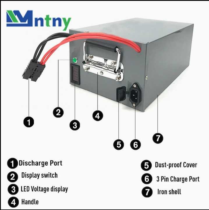 72V 40Ah LiFePO4 Battery Pack High-Capacity Long-Life Power Storage Solution for Electric Vehicles Solar Energy Systems and Industrial Equipment CNNTNY