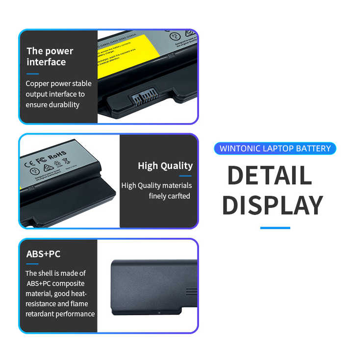 Laptop Battery 4400mAh 11.1V Li-Ion Rechargeable for Lenovo G560 G570 G460 Z570 V370