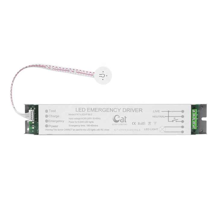 LED Emergency Driver 11.1V Li-ion Battery 85-265VAC Input 1-50W Output for LED Lighting Applications FAT