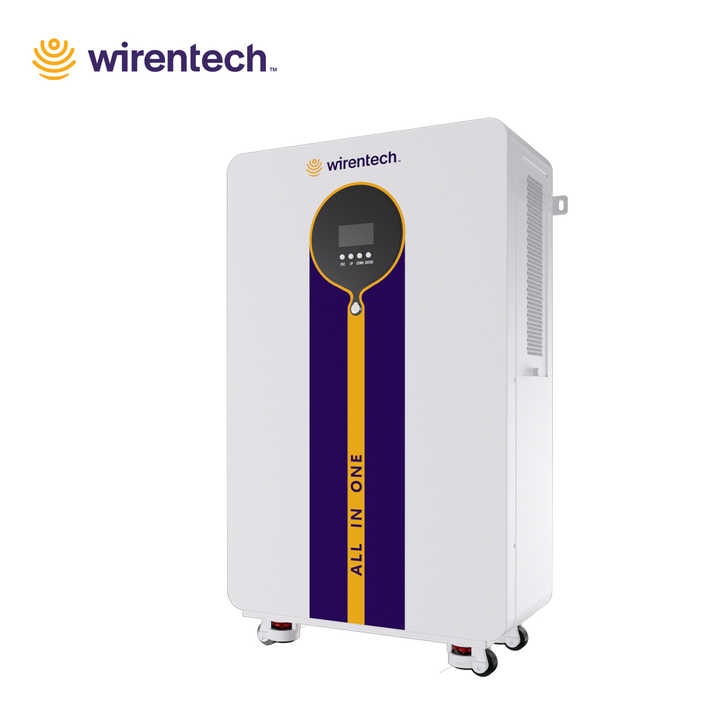 230V Output All-in-One Energy Storage System 16kWh 8kWh Built-in MPPT Inverter Hybrid Grid 48V Lithium-ion Battery for Residential and Commercial Use Wirentech