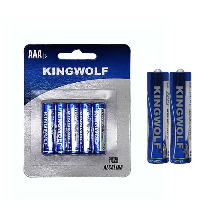 Alkaline Battery 900mAh High Performance Replaceable for Consumer Electronics AAA LR03 KingWolf
