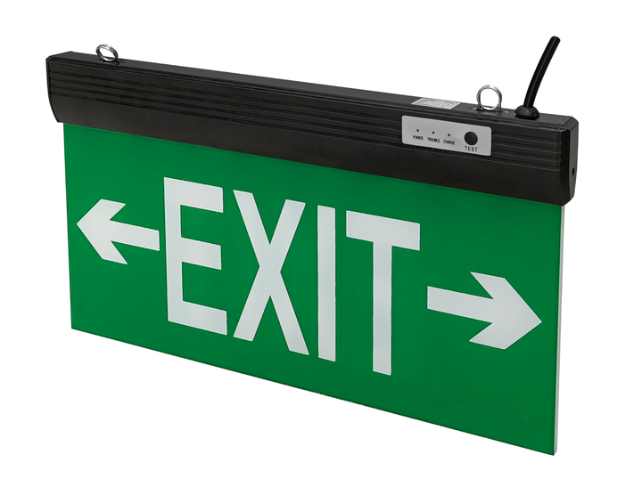 Aluminum Exit Light Metal Emergency Lights with Lithium Battery Construction Site Emergency Lighting