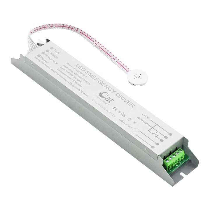 LED Emergency Driver 11.1V Li-ion Battery 85-265VAC Input 1-50W Output for LED Lighting Applications FAT