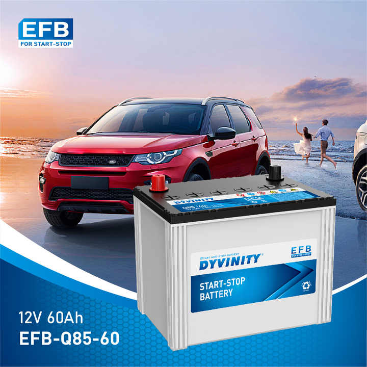 JIS 12V 60AH Car Start Auto Battery 75D23L 6-QTP-60 Engine-Specific MF Acid Lead Battery for Car 60ah Capacity High-Capacity Lead-Acid Battery for Automotive Starting Applications DYVINITY