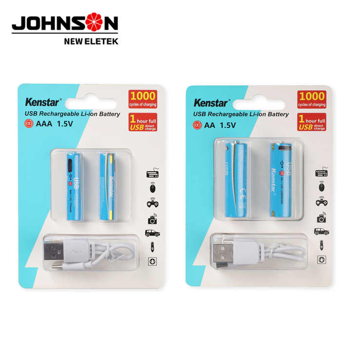 AA Rechargeable Lithium-ion Battery 1.5V 1800mAh Fast Charging for Consumer Electronics Power Tools OEM