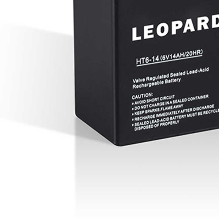 6V 14Ah Sealed Lead Acid AGM VRLA Battery Free Maintenance for Solar Energy Storage and Alarm Systems LEOPARD