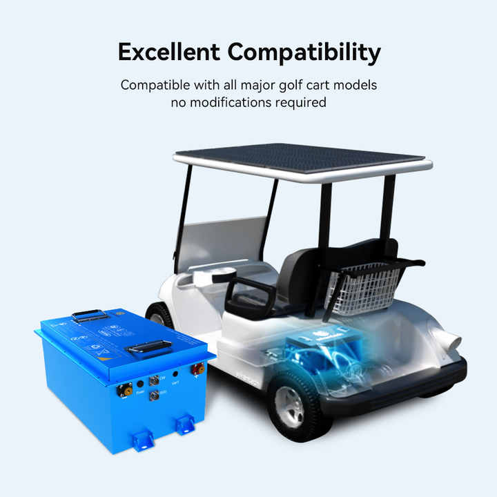 Solid State Lithium Golf Cart Battery 51.2V 105Ah LiFePO4 Golf Cart Energy Storage Wirentech