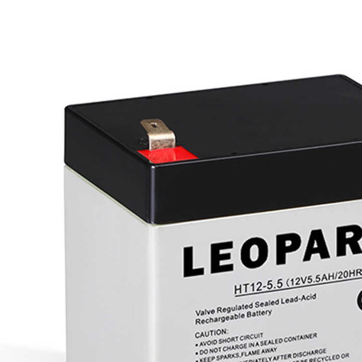 12V 5.5Ah Rechargeable Lead Acid Battery for Solar Energy Storage UPS System LEOPARD