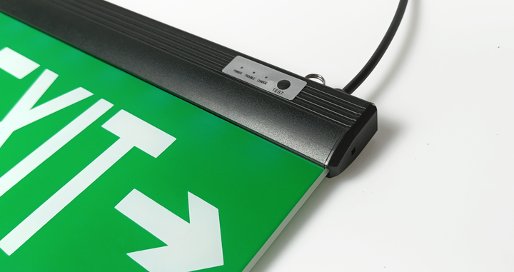 Aluminum Exit Light Metal Emergency Lights with Lithium Battery Construction Site Emergency Lighting