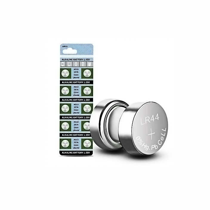 LR44 Alkaline Button Cell Battery 1.5V 2g Zn-Mn Low Mercury for Toys Home Appliances Power Tools OEM