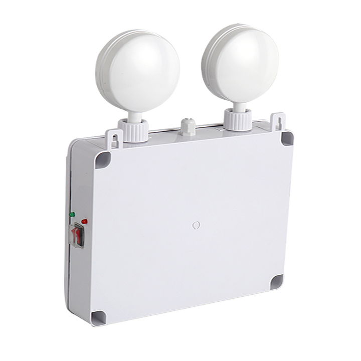 IP65 Two-Spot LED Emergency Light Waterproof Multi-Function Rechargeable Lead-Acid Battery 220V Indoor Use FAT