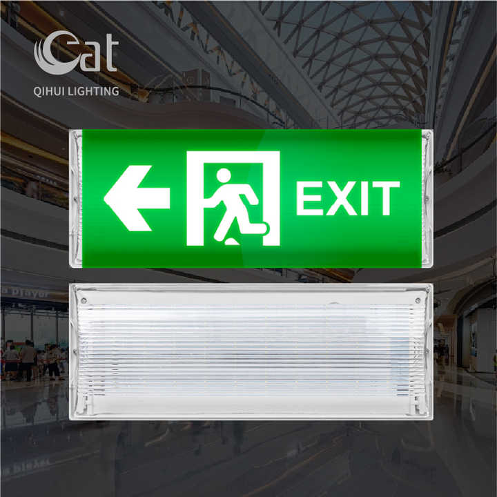 Li-ion 3.7V Battery Rechargeable IP65 ABS Shell Waterproof Emergency Lamp Bulkhead Emergency Light for Fire Safety and Exit Signage