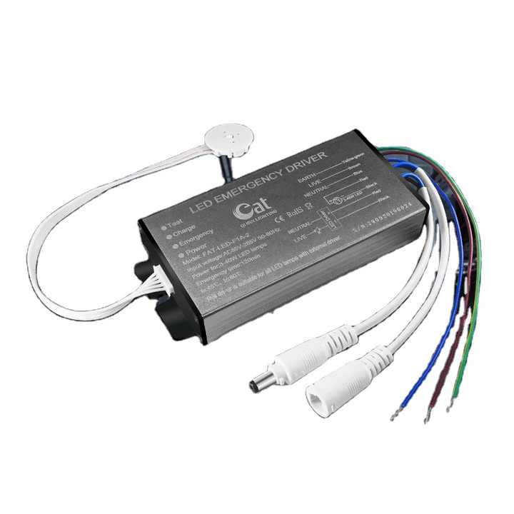 Aluminum Housing LED Emergency Driver with Rechargeable 3.7V Li-ion Battery 3-60W for LED Lighting CE ROHS FAT
