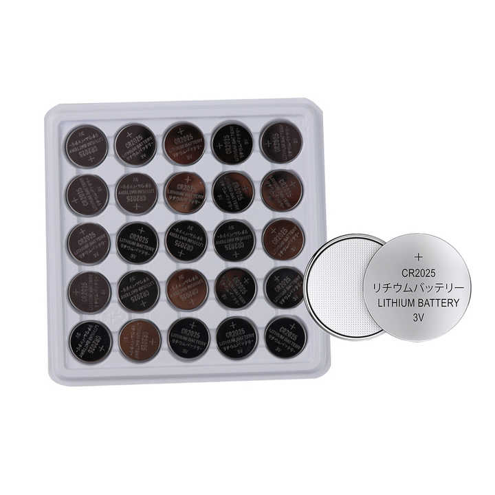 CR2025 Lithium Manganese Dioxide (Li-MnO2) Coin Battery 3V 150mAh for Car Key and Consumer Electronics