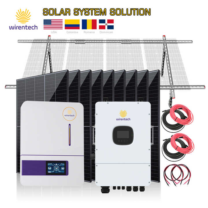 Off Grid Solar Energy System 5kW 51.2V LiFePO4 Battery for Home Power Storage Wirentech