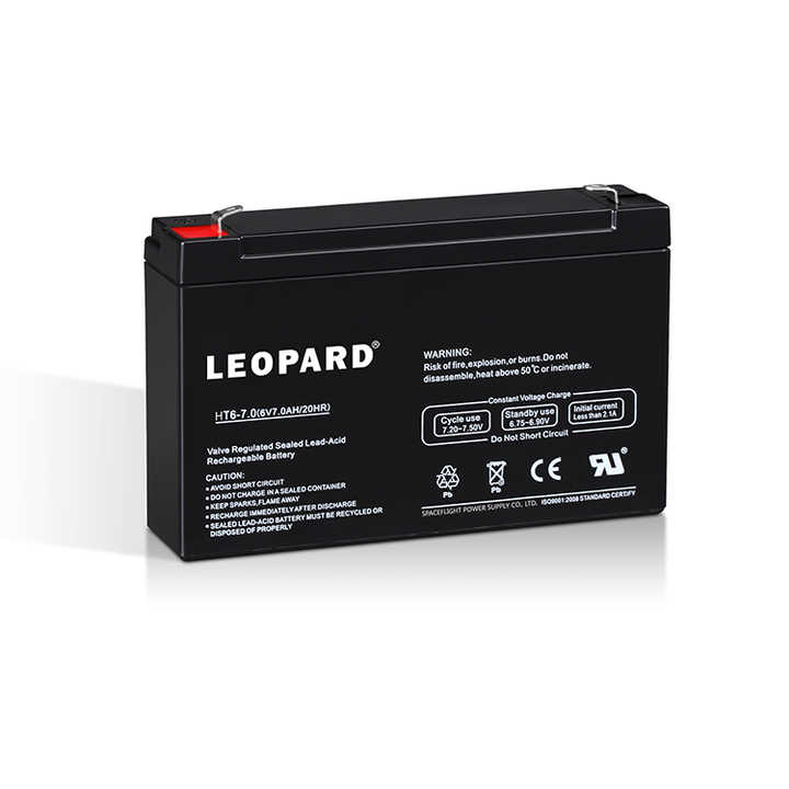 6V 7AH Rechargeable Sealed Lead Acid Battery for UPS Solar Telecom Systems LEOPARD