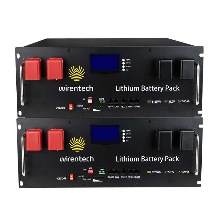 Renewable 5KWh 10KWh Solar Home Energy Storage Lithium Battery 24V 100Ah 200Ah Off-grid Solar Power Systems Wirentech