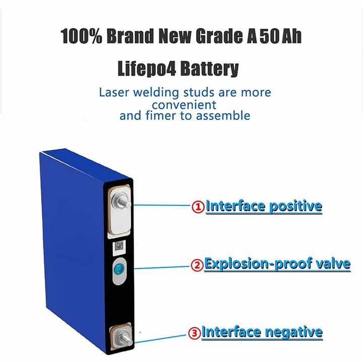 LiFePO4 Battery Cell 3.2V 50Ah 100Ah 105Ah 150Ah 200Ah 300Ah 320Ah Prismatic Grade A 10000 Cycle for Solar Energy Storage System CNNTNY