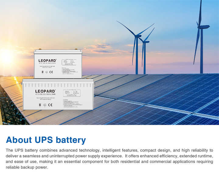 Solar Gel Battery 12V 70Ah Rechargeable VRLA for UPS Energy Storage Systems LEOPARD