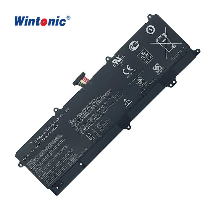 Laptop Battery C21-X202 7.4V 38Wh Rechargeable Li-Ion for ASUS VivoBook S200 S200E X201 X201E X202 X202E Wintonic