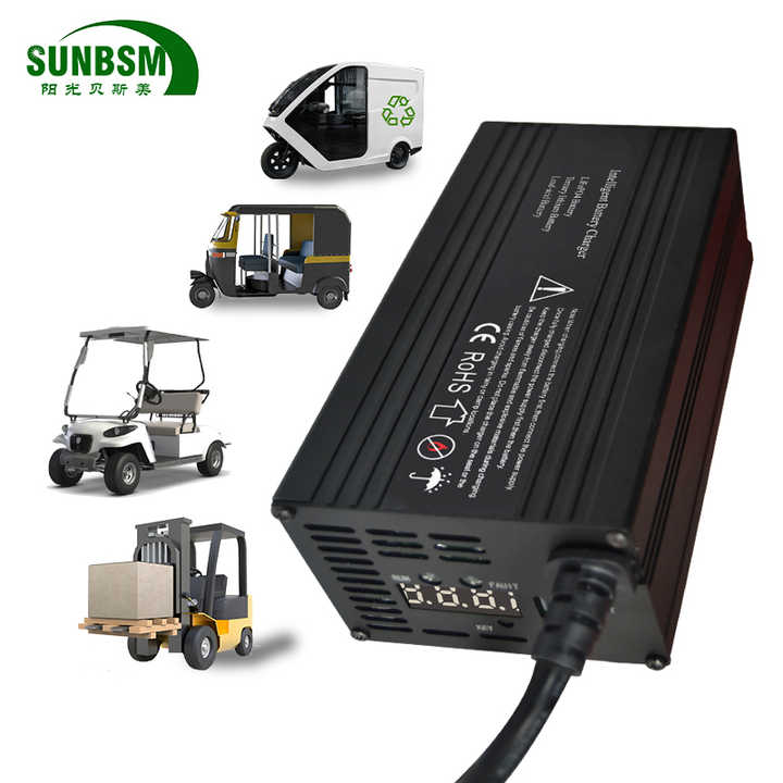 Industrial Intelligent Charger 84V 72V 60V 48V 24V 12V High Power Output 480W-1260W for Electric Bike Scooter Tricycle AGV EV BSM