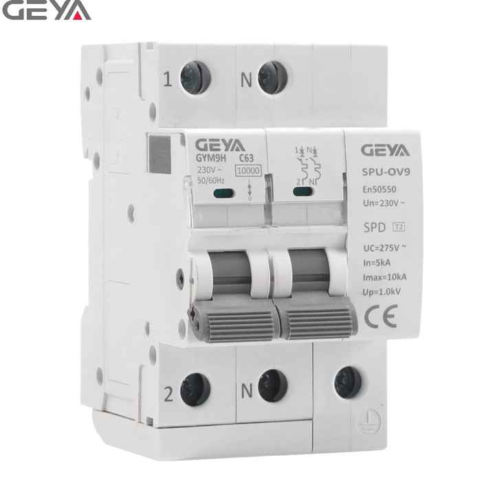 GEYA POP-2P 16-25A High Quality Type Surge Protector Device for Circuit Breaker Applications GEYA