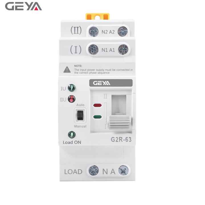 GEYA G2R 63A 220V 2P ATS Change Over Switch Smart Automatic Transfer Switch for Solar Power Systems GEYA OEM ODM