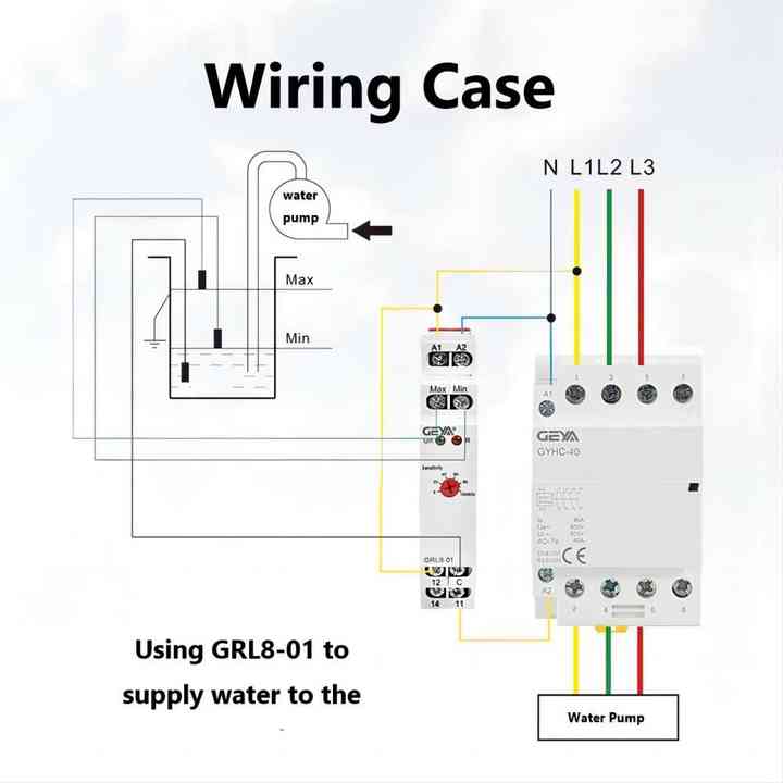 GEYA GRL8-02 Level Control System Automatic Water Level Pump Controller with Sensor for Industrial Applications GEYA OEM ODM