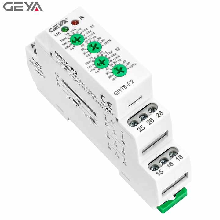 GEYA Pulse Output Time Relay With Switch Function for Load Delay Connection and Pulse Generation in Industrial Automation Systems