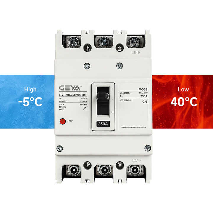 Moulded Case Circuit Breaker 250A 400V-690V High Breaking Capacity for Industrial Power Systems GEYA