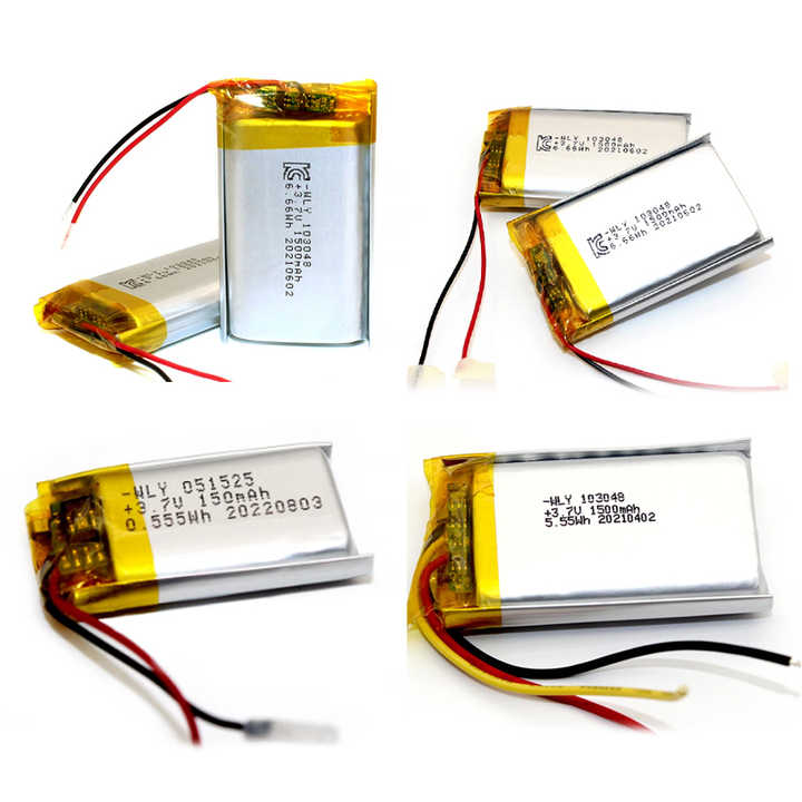 Customized 050938 130mAh 3.7V Lithium Polymer Battery High Quality for Bluetooth Devices WLY
