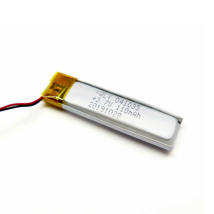 Rechargeable 401035 110mAh 3.7V Lithium Polymer Battery 4*10*35mm for Wearable Devices GPS Medical Equipment WLY