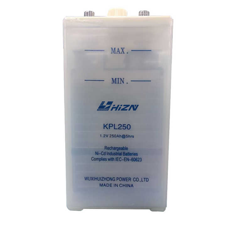 GN250 Nickel-Cadmium Storage Battery 1.2V 250Ah Rechargeable Industrial Energy Storage Battery for Solar Power Systems and Backup Power Supplies HIZN