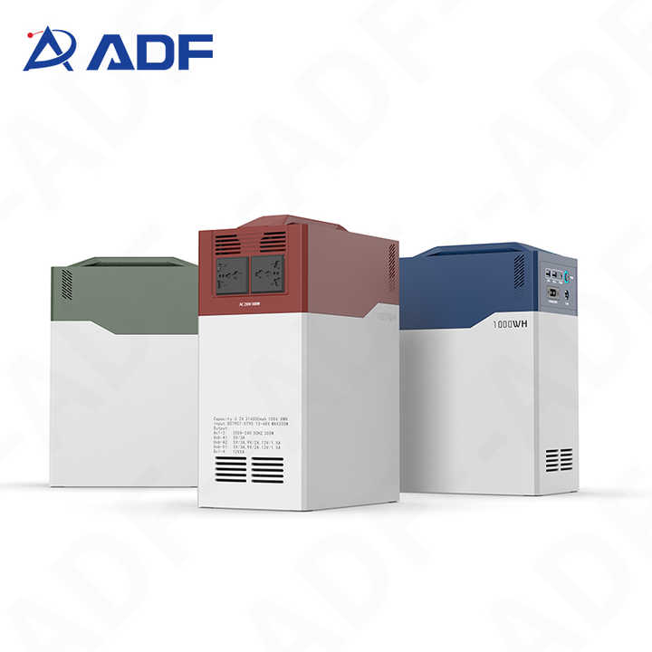 ADF Camping 1kWh Lithium Ion Energy Storage Battery Solar Photovoltaic USB LiFePO4 Portable Power Station 220V for Outdoor